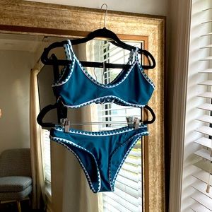 Teal bathing suit